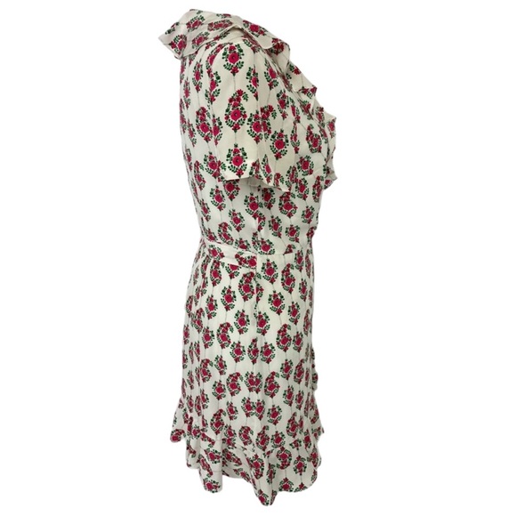 Club Monaco Silk Wrap Dress Small - Picture 3 of 15